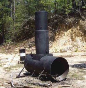 Charcoal-Making Stove Image